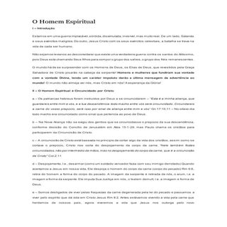 Homem espiritual! - O mundo há de s...