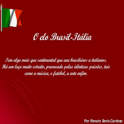Homenagem à  ItáLia