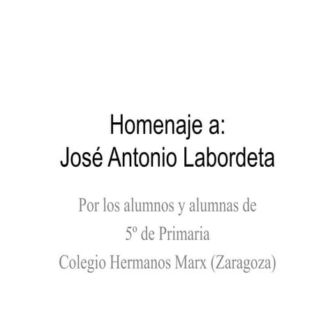 HOMENAJE A JOSÉ ANTONIO LABORDETA