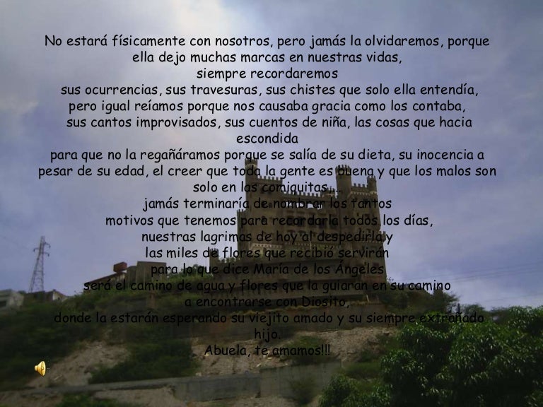 Carta A Mi Abuela Los Abuelos Deberían Ser Eternos Youtube Abuela Te Ame Te Amo Y Te Voy A Amar Te Extraño En Taringa