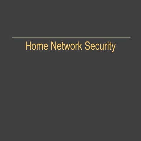 Home network security