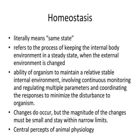 Homeostasis