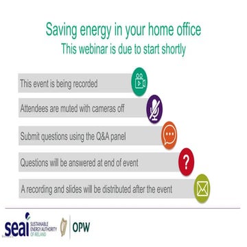Reduce Your Use - Saving Energy in your Home Office