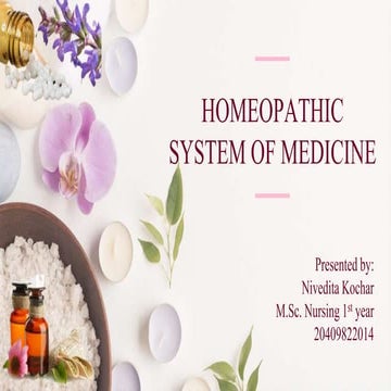 Homeopathy