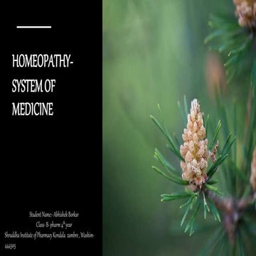 Homeopathy- System of Medicine.pptx