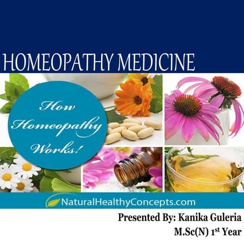 Homeopathy medicine