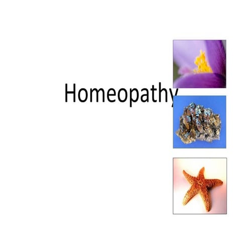 Homeopathy public talk