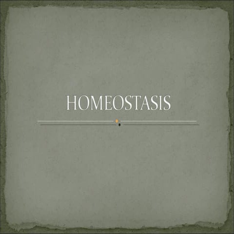 Homeostasis
