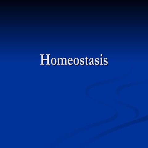 Homeostasis
