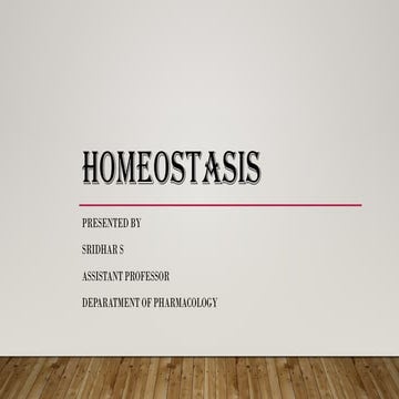  Homeostasis and feedback mechanism with their types-B.Pharmacy 1st year / 1s...
