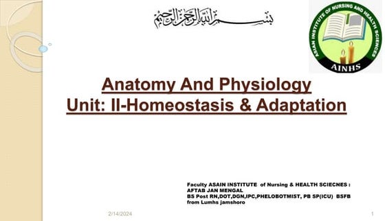 homeostasis aftab jan mengal AINHS  nursing LECTURER.pptx