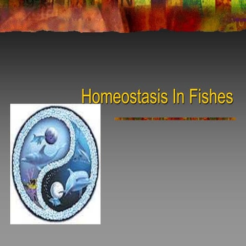 Homeostasis in fishes