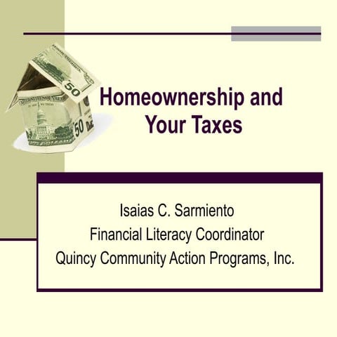 Homeownership And Your Taxes