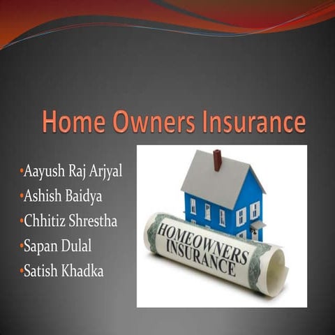 Home Insurance Presentation | PPT