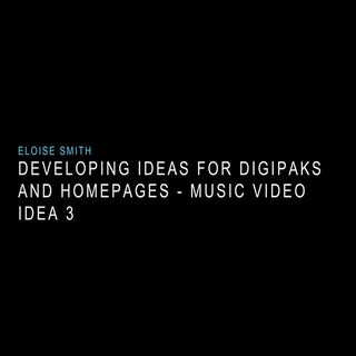 Homepage and digipak musicv idea 3 ...