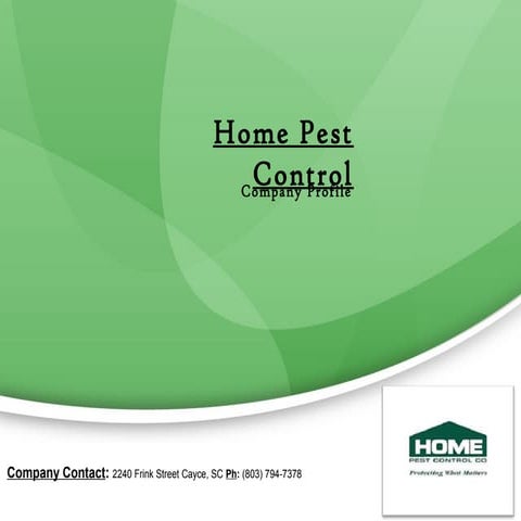 Home Pest Control Company Profile