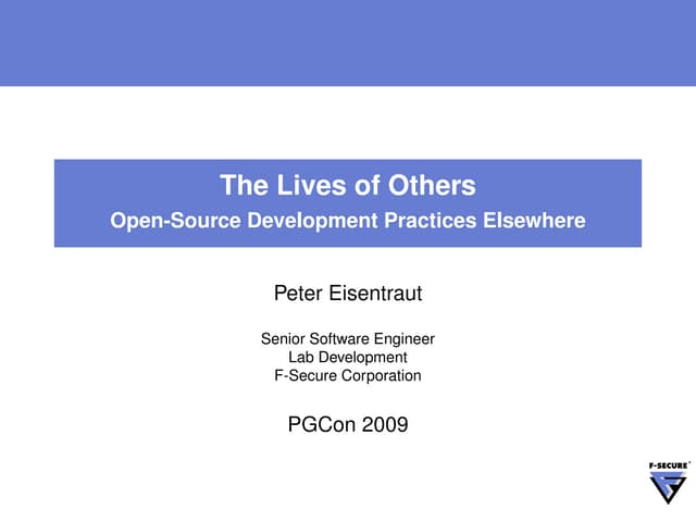 The Lives of Others: Open-Source Development Practices Elsewhere