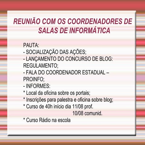 /Home/Professor/Elaine/Pauta Da ReuniãO