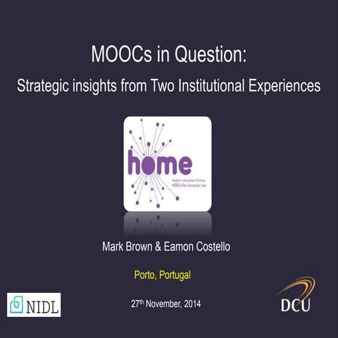 MOOCs in Question: Strategic insights from Two Institutional Experience