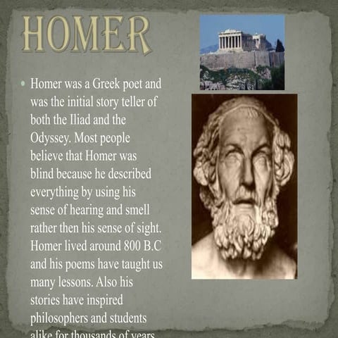 Homer By Ashley Borunda | PPTX