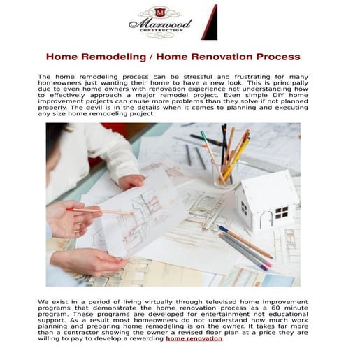 Home remodeling or home renovation process | PDF