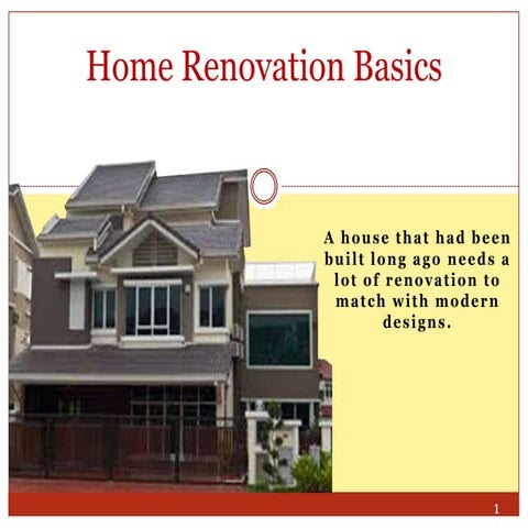 Home Renovation Basics | PPSX