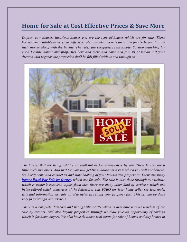 Homes Listed For Sale by Owner Listing a Home for Sale by Owner F…