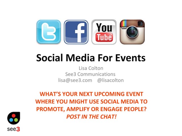 Social Media Boot Camp: Social Media for Events
