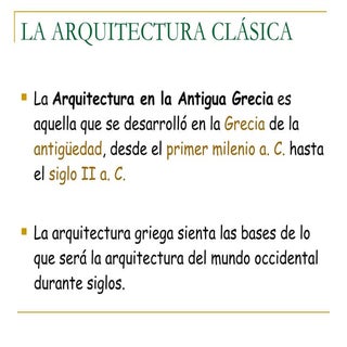 Arquitectura Clásica
