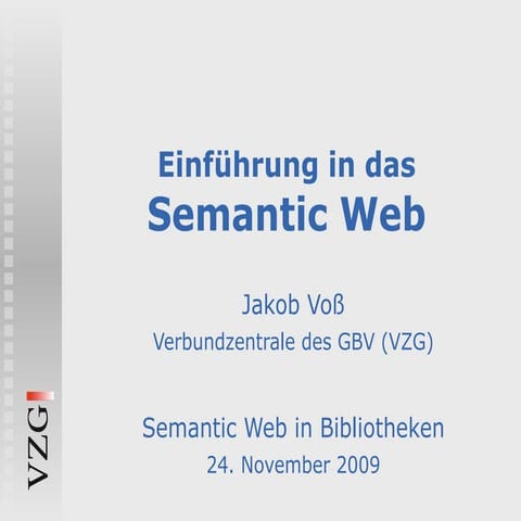 Einführung in das Semantic Web