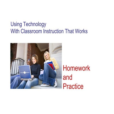 Marzano: Homework and Practice