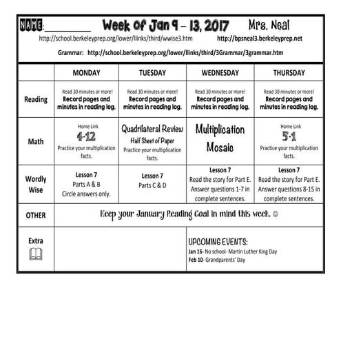 Homework Jan 9