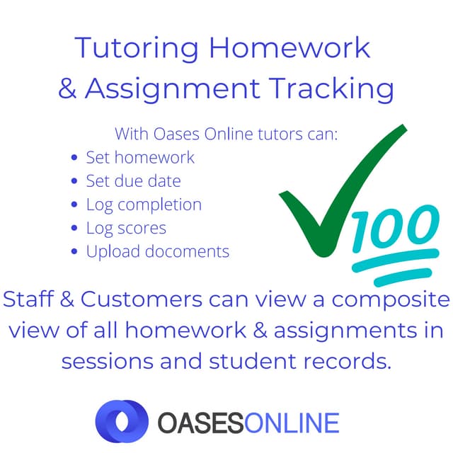 Tutoring Homework & Assignment Tracking | PDF