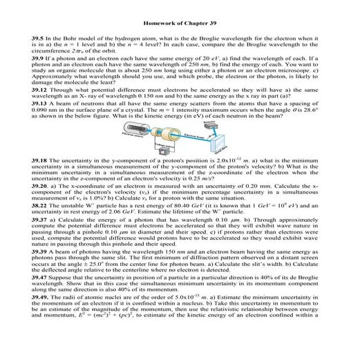 Homework of chapter 40 | PDF