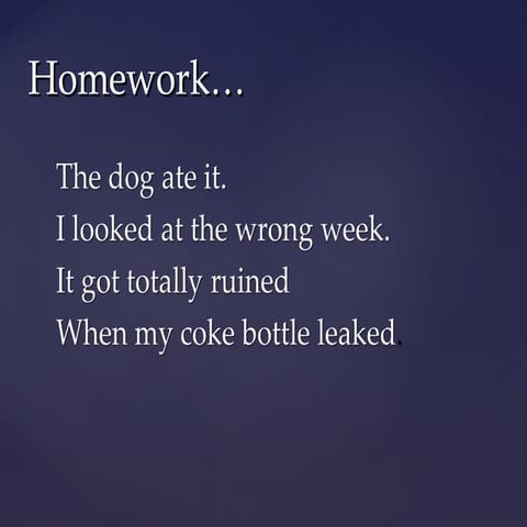 The Importance of Homework