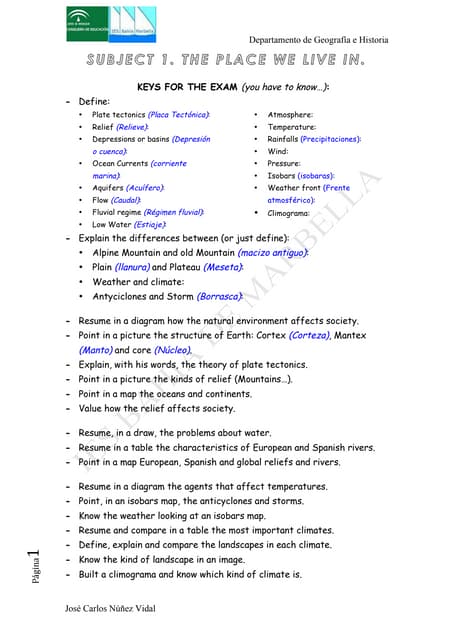 Homeworks 2 The Relief | PDF