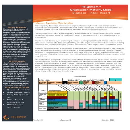 Homi diagnosis & roadmap