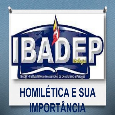 Homilética   lição - 01
