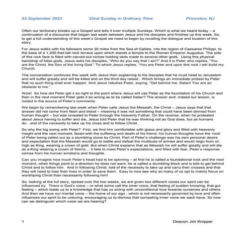 Homily: 22nd Sunday in OT Cycle A.docx