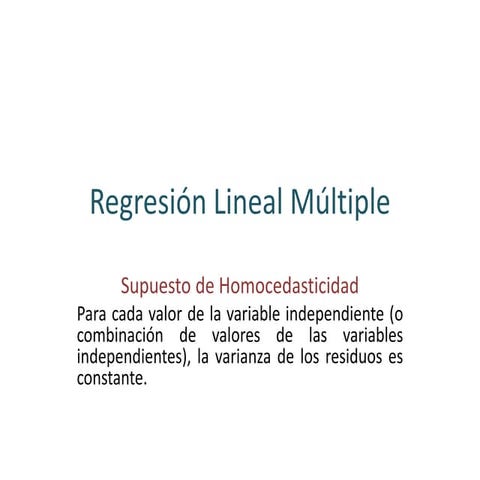 Homocedasticidad
