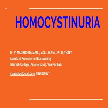 Homocystinuria