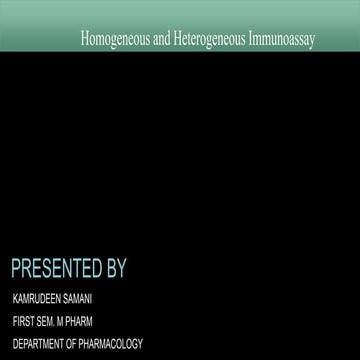 Homogeneous and heterogeneous immunoassay