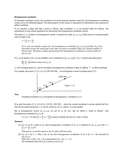 Homogeneous coordinate
