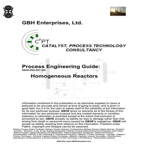 Homogeneous Reactors