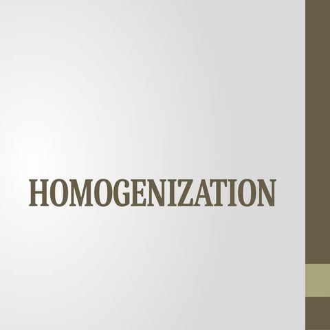 High pressure homogenization | PPTX