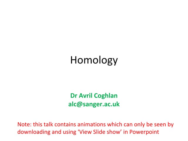 Homology