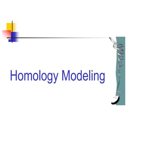 Homology modeling tools