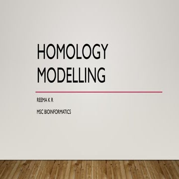 Homology modelling- target finding 1.pptx.