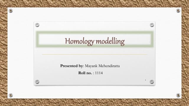Homology Modelling