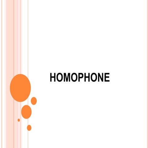 Homophones | PPTX